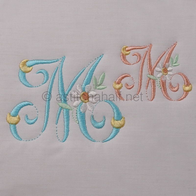 Summer Dance Monogram Letter M