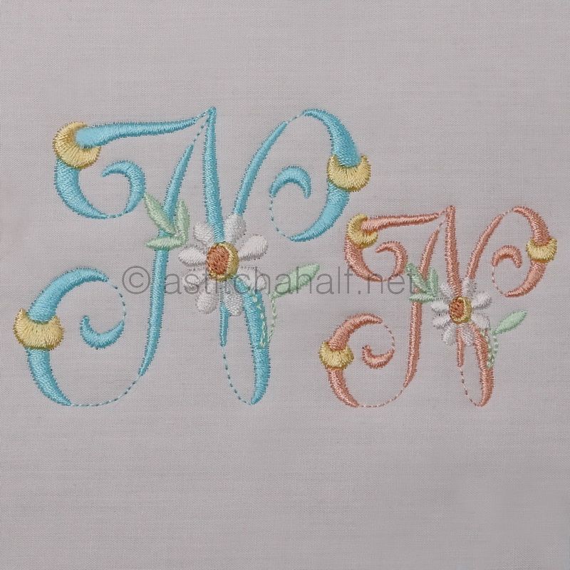 Summer Dance Monogram Letter N