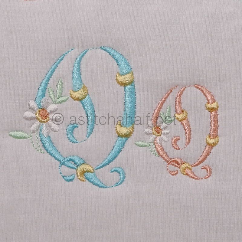 Summer Dance Monogram Letter Q