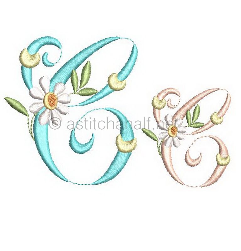 Summer Dance Monogram Letter C