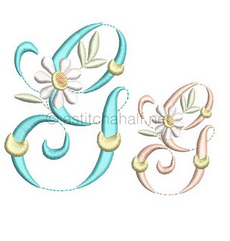 Summer Dance Monogram Letter G