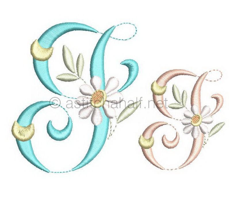Summer Dance Monogram Letter I