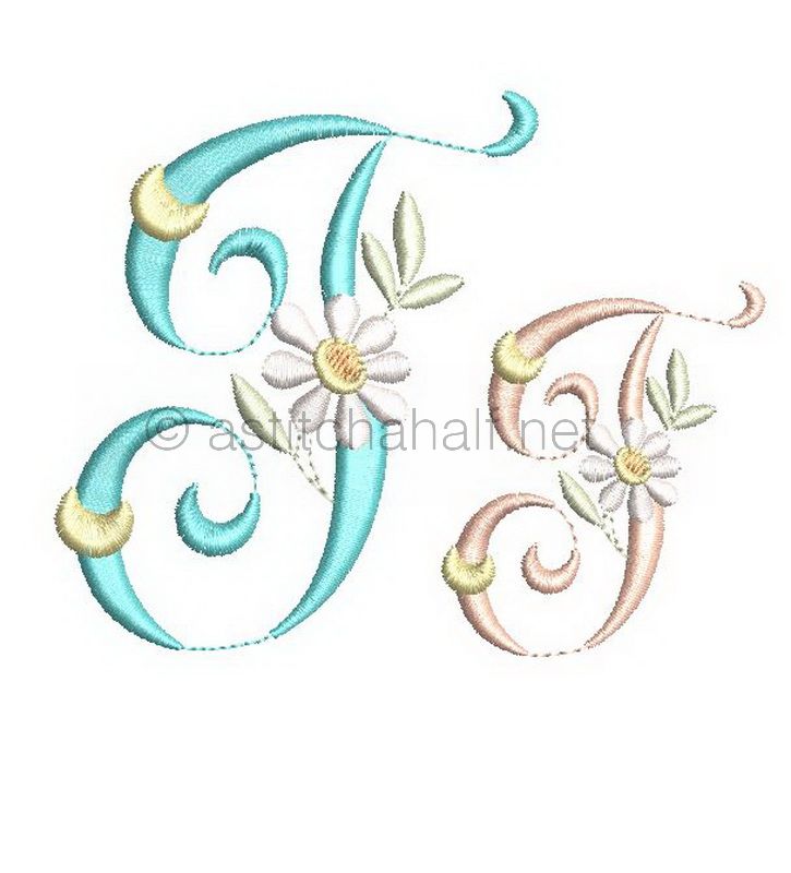 Summer Dance Monogram Letter J