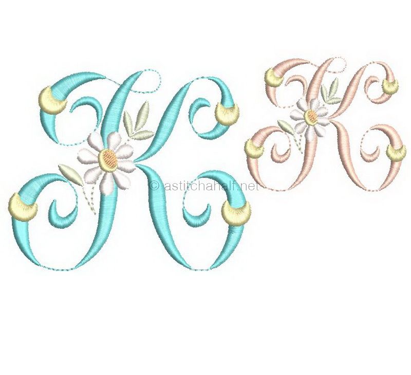 Summer Dance Monogram Letter K