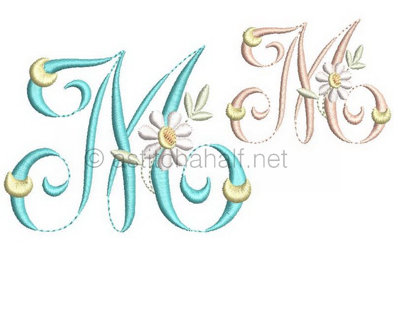 Summer Dance Monogram Letter M