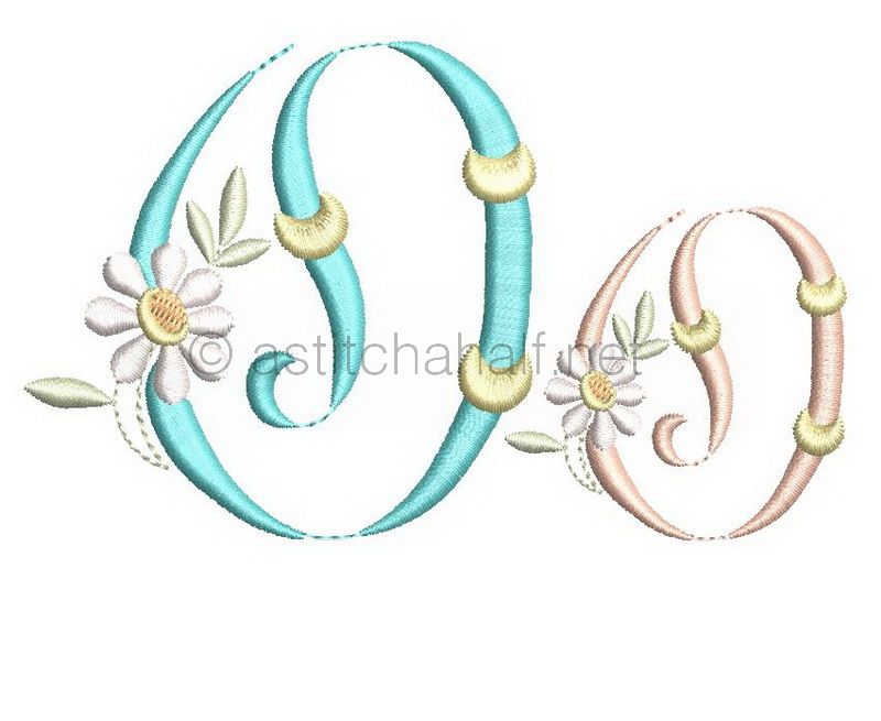 Summer Dance Monogram Letter O