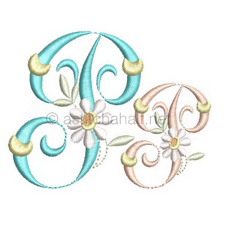 Summer Dance Monogram Letter P