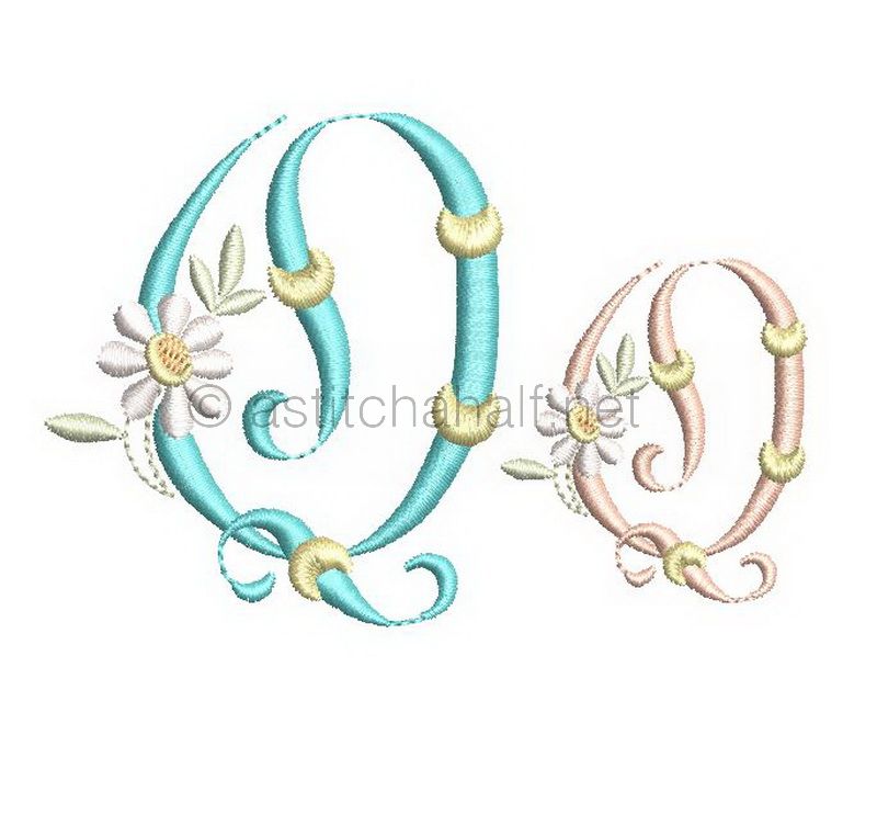 Summer Dance Monogram Letter Q