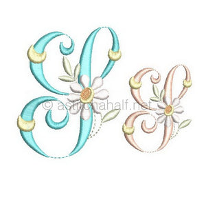 Summer Dance Monogram Letter S