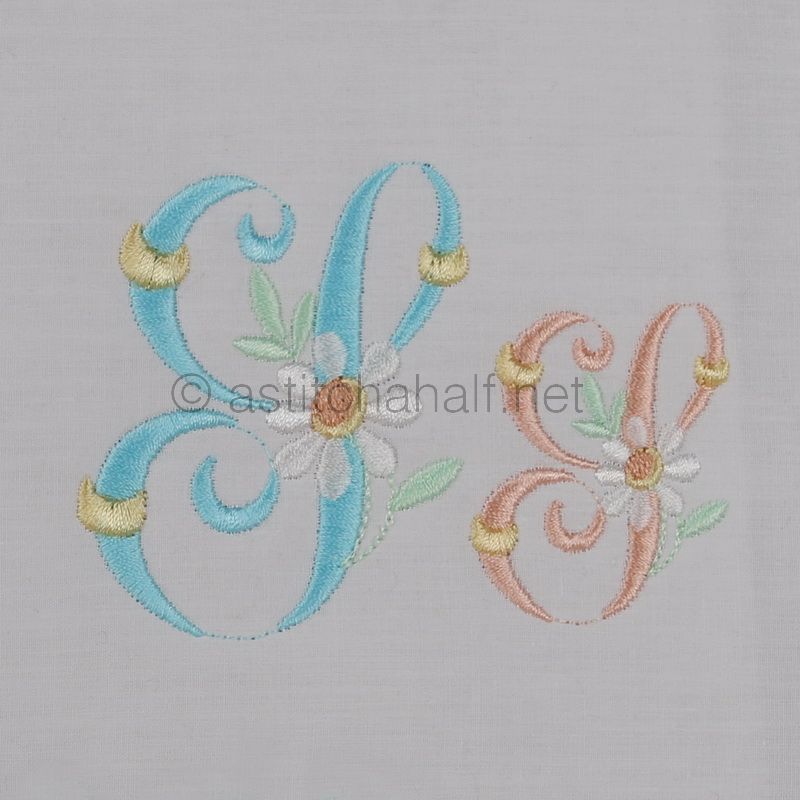 Summer Dance Monogram Letter S