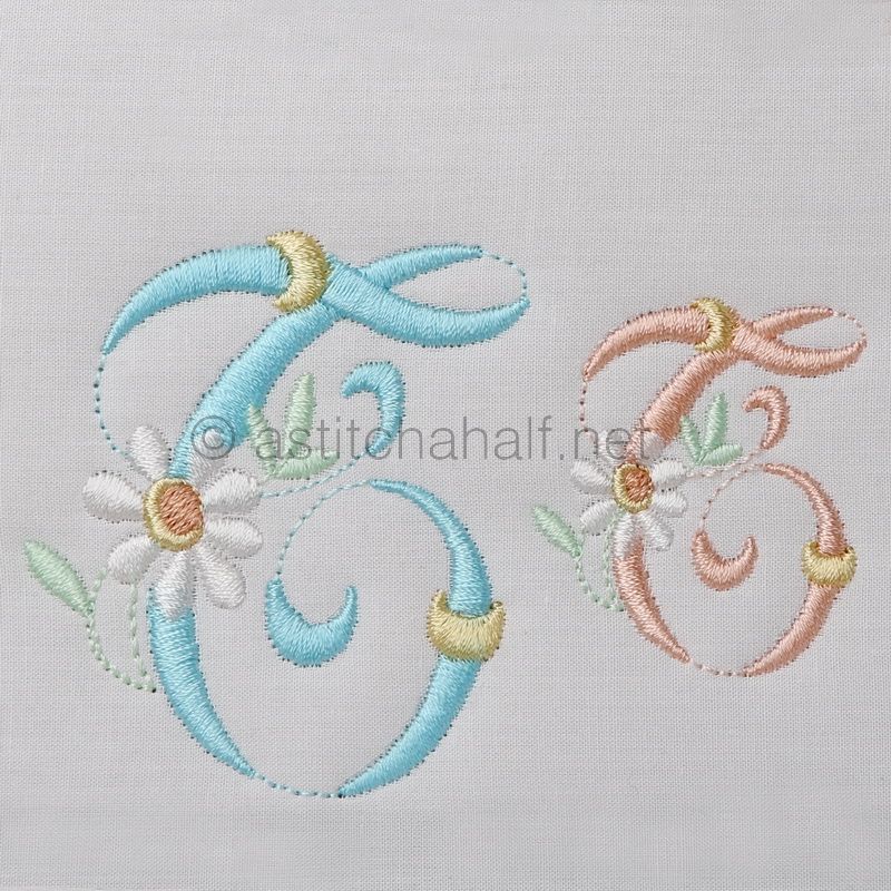 Summer Dance Monogram Letter T