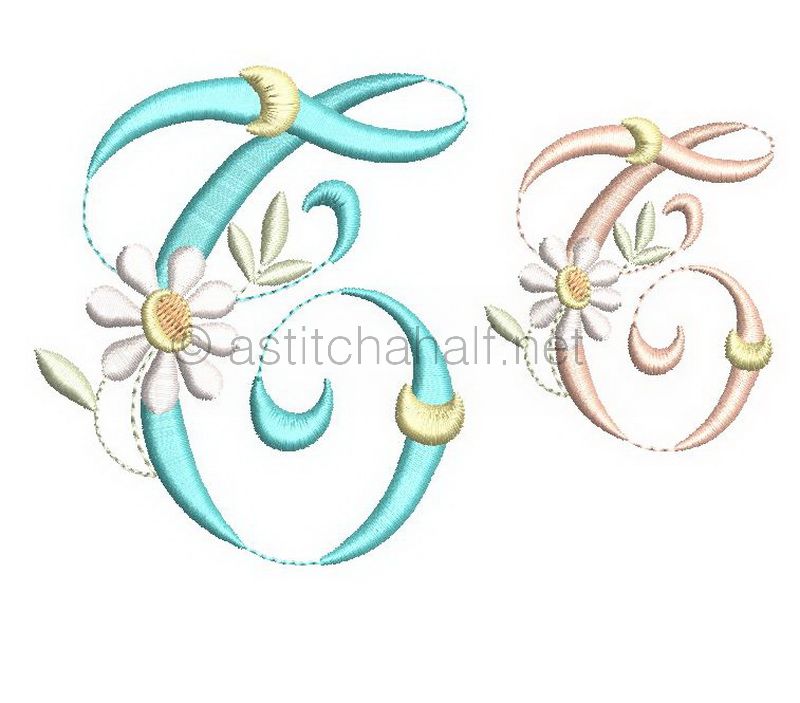 Summer Dance Monogram Letter T