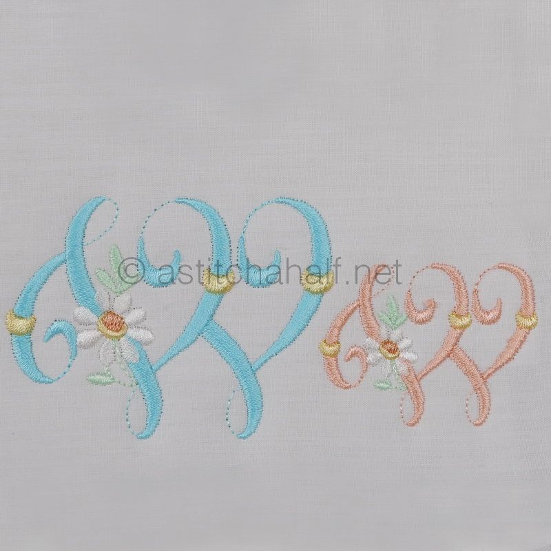 Summer Dance Monogram Letter W