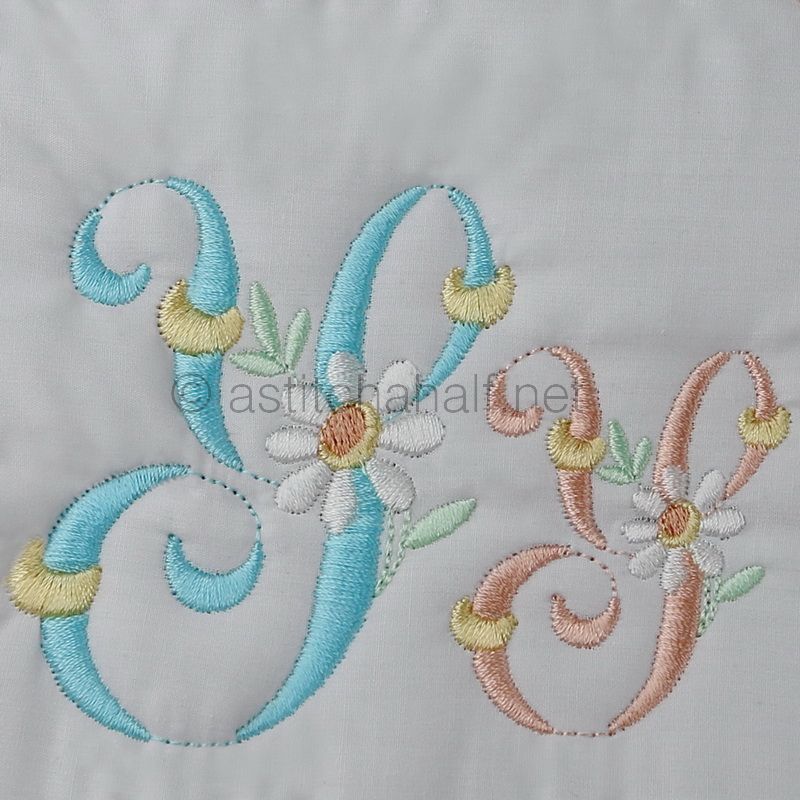 Summer Dance Monogram Letter Y