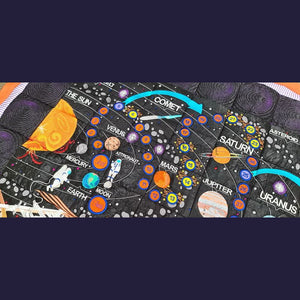 Space Exploration Complete Quilt and Game - aStitch aHalf