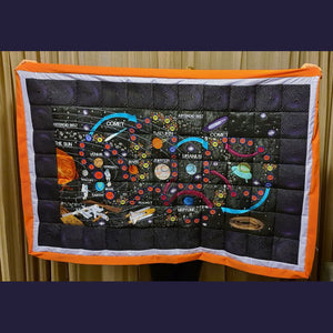 Space Exploration Complete Quilt and Game - aStitch aHalf