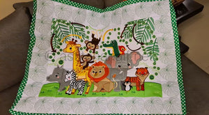 Jungle Babies Full Size Quilt and Game - aStitch aHalf
