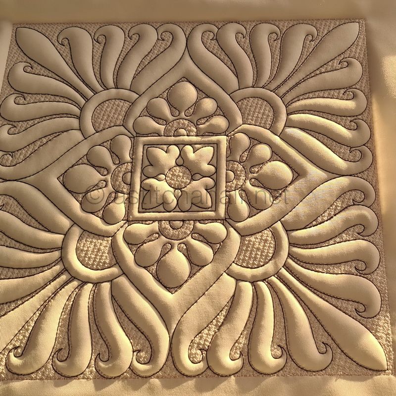 My Majolica Pillow Quilt