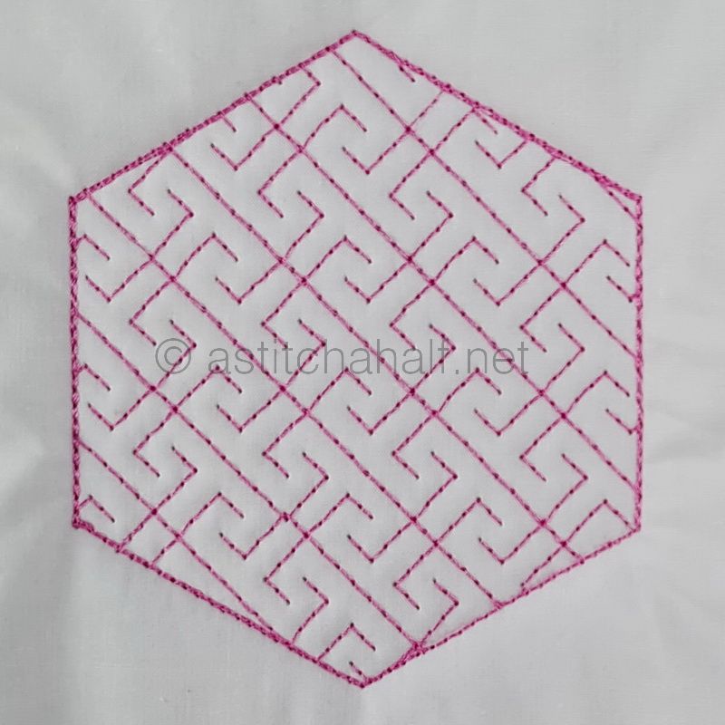 Hooray 4 Hexies 1 - aStitch aHalf