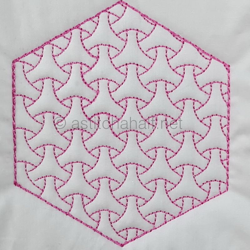 Hooray 4 Hexies 2 - aStitch aHalf