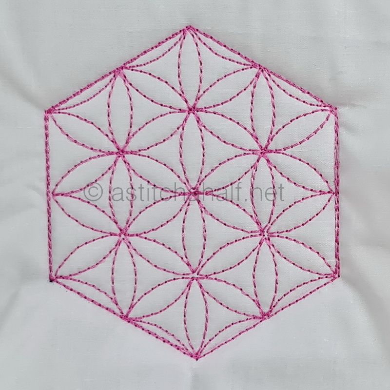 Hooray 4 Hexies 3 - aStitch aHalf