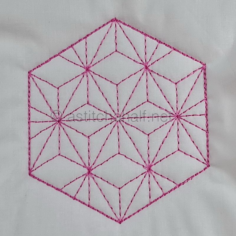 Hooray 4 Hexies 4 - aStitch aHalf