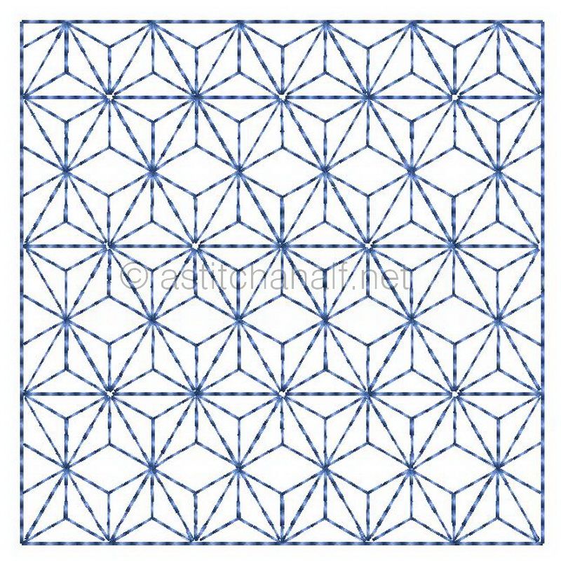 Hooray 4 Hexies 4 - aStitch aHalf