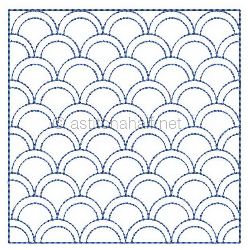 Hooray 4 Hexies 6 - aStitch aHalf