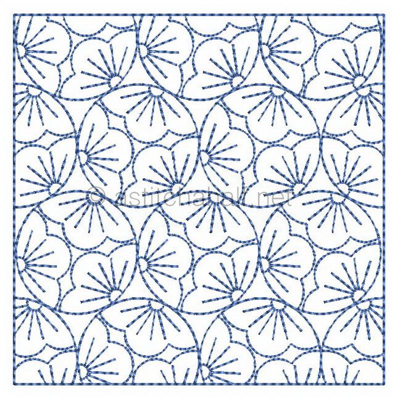 Hooray 4 Hexies 8 - aStitch aHalf