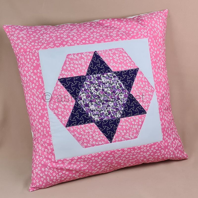 Hexie Star Pillow Quilt Combo - aStitch aHalf