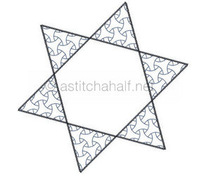 Hexie Star Pillow Quilt Combo - aStitch aHalf