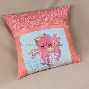 Baby Octopus Reading Pillow Combo - aStitch aHalf
