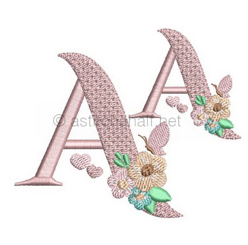 Baby Kisses Letter A - aStitch aHalf