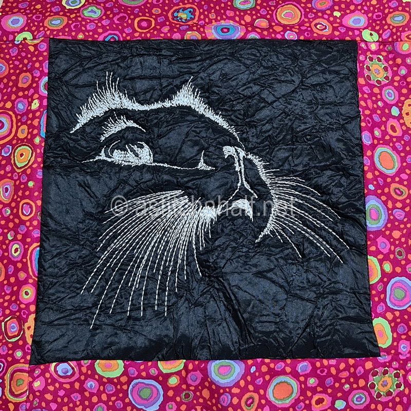 My Cat named Shadow Pillow Sleeve - aStitch aHalf