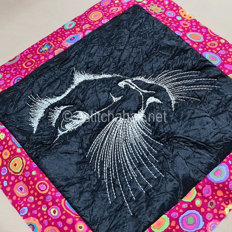 My Cat named Shadow Pillow Sleeve - aStitch aHalf