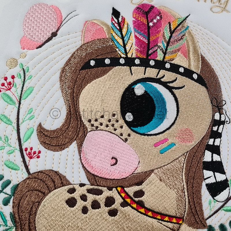 Baby Mustang Reading Pillow Combo - aStitch aHalf