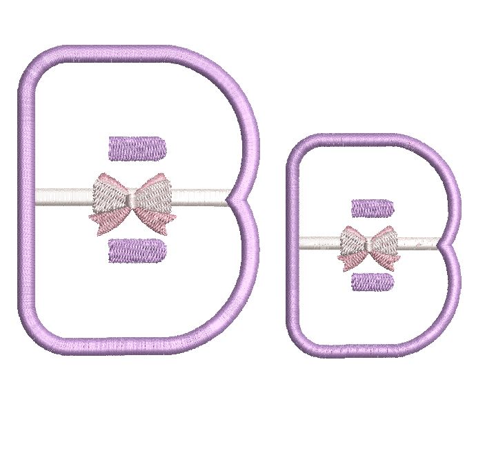 Tiny Tots Monogram B - aStitch aHalf