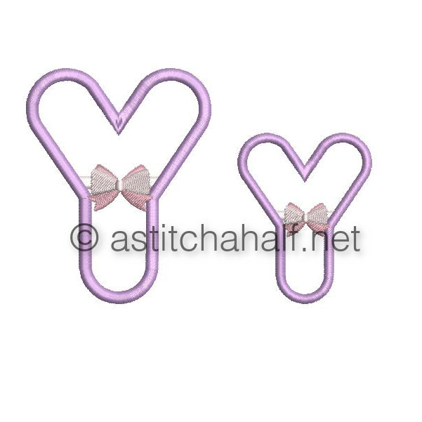 Tiny Tots Monogram Y - aStitch aHalf