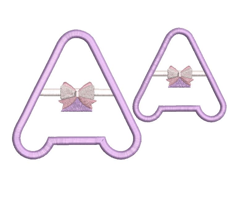 Tiny Tots Monogram A - aStitch aHalf