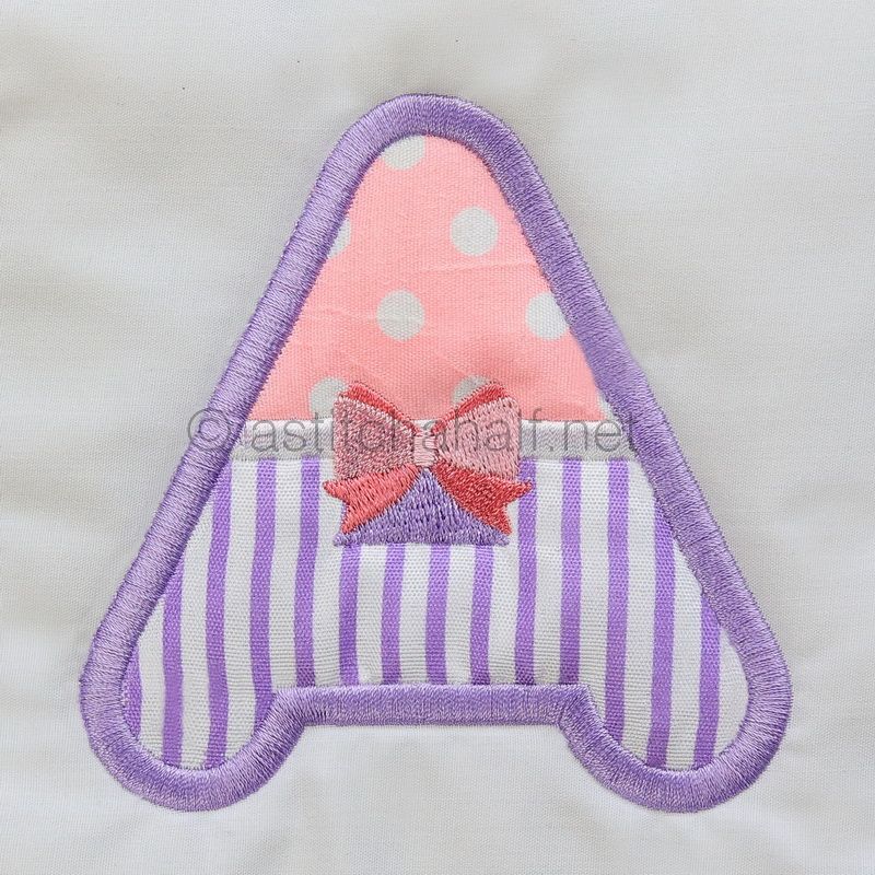 Tiny Tots Monogram A - aStitch aHalf