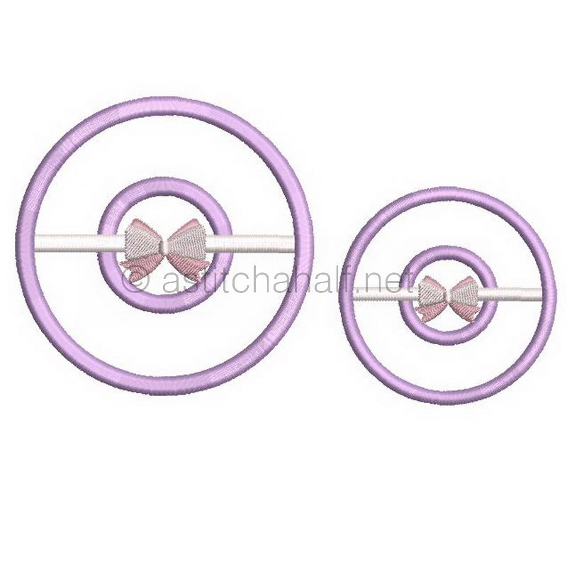 Tiny Tots Monogram O - aStitch aHalf