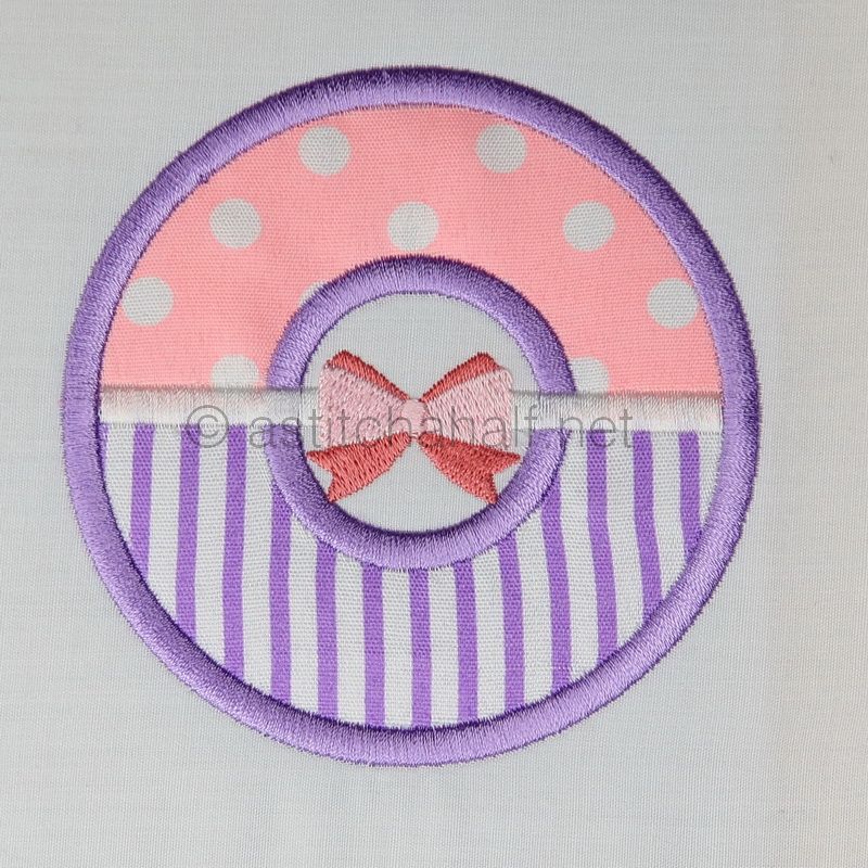 Tiny Tots Monogram O - aStitch aHalf