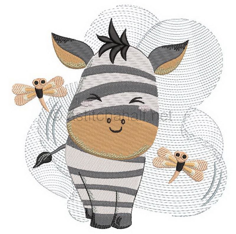 Baby Zebra Quilt Combo - aStitch aHalf