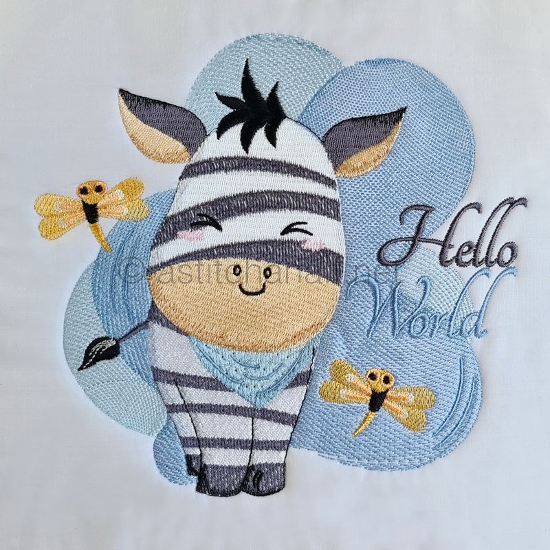 Baby Zebra Quilt Combo - aStitch aHalf