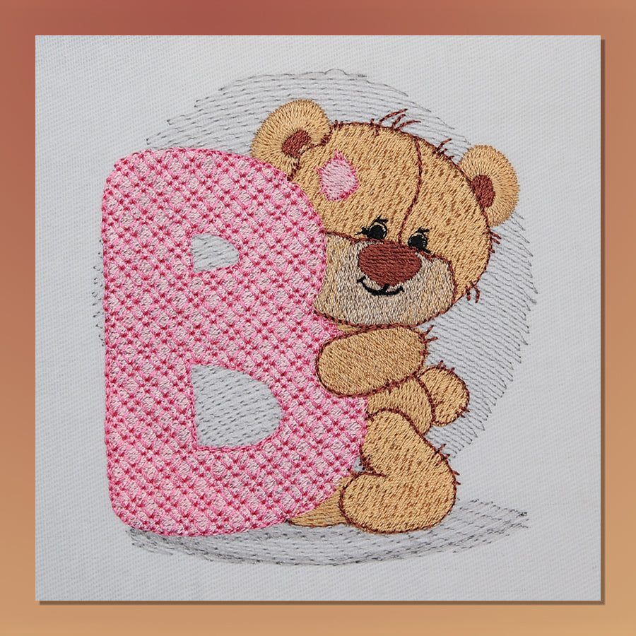 Dimples Bear Monogram B