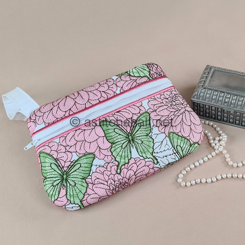 Happy Hovering Zipper Pouch - aStitch aHalf