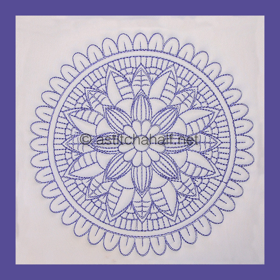 Meadow Mandala Combo - aStitch aHalf