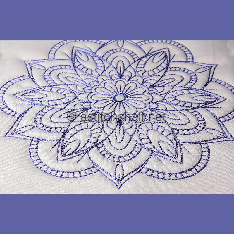 Moonstone Mandala Combo - aStitch aHalf