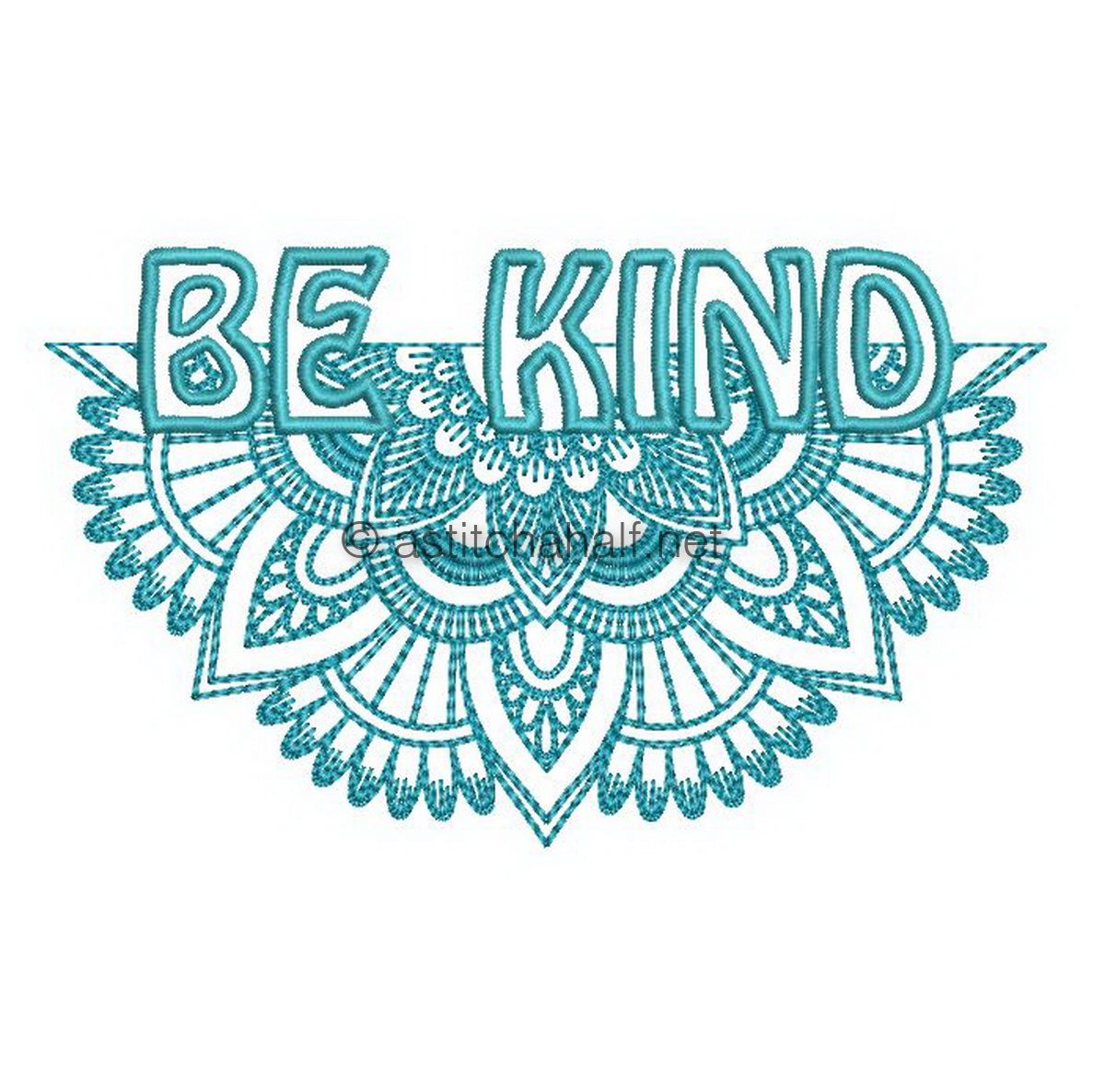 Be Kind Mandala Combo - aStitch aHalf