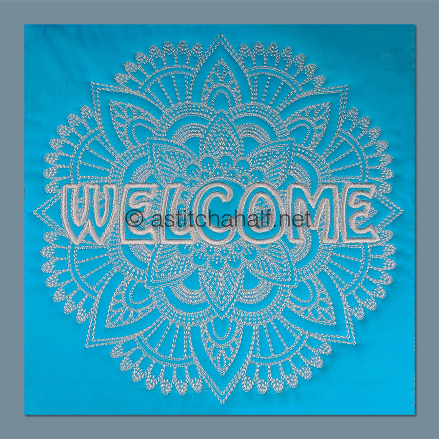 Welcome Mandala Combo - aStitch aHalf